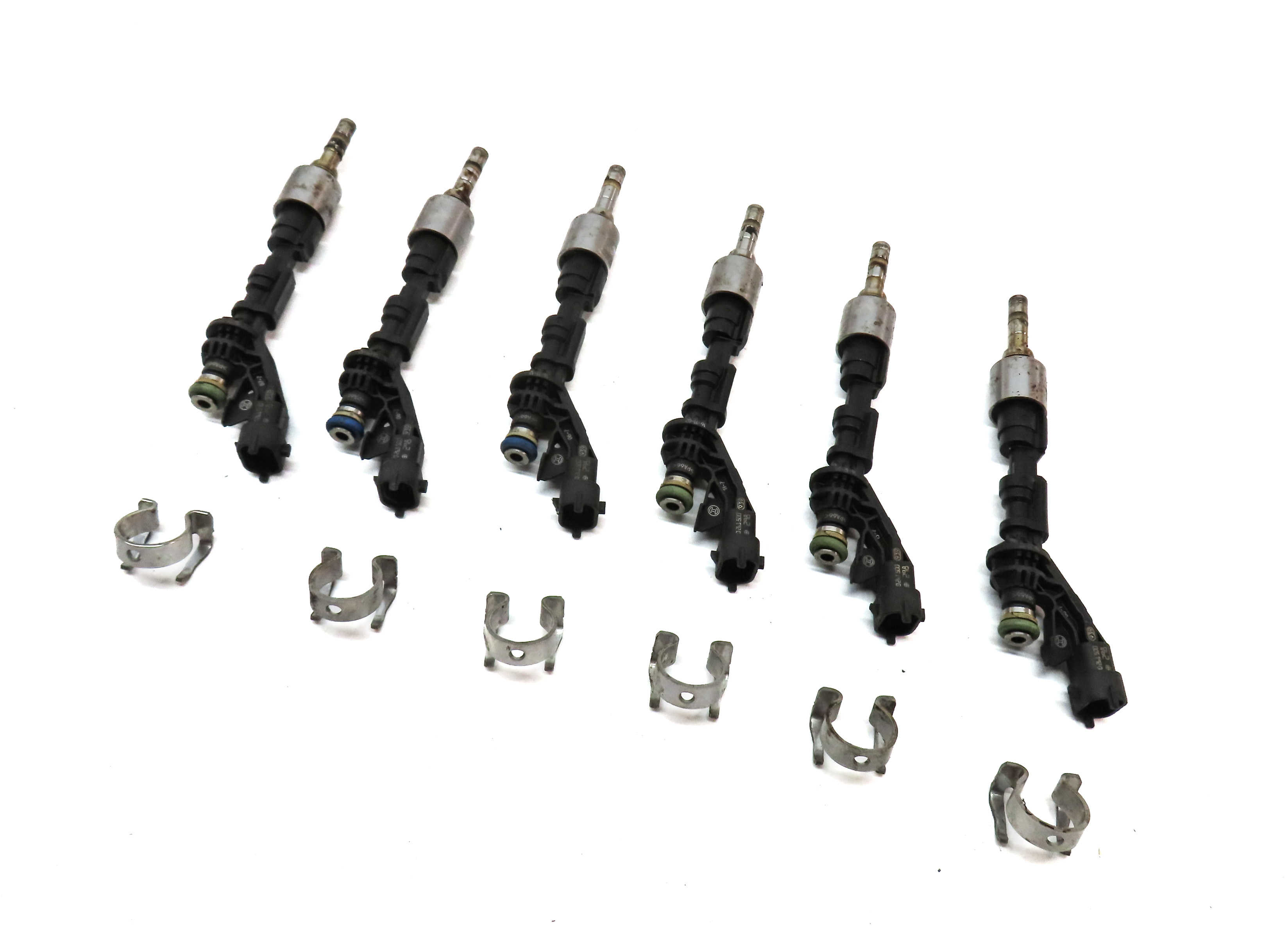 2010-2017 RANGE ROVER SPORT (L320 L322) JAGUAR XF XJ XK 5.0L FUEL INJECTOR SET 6 — exact item pictured